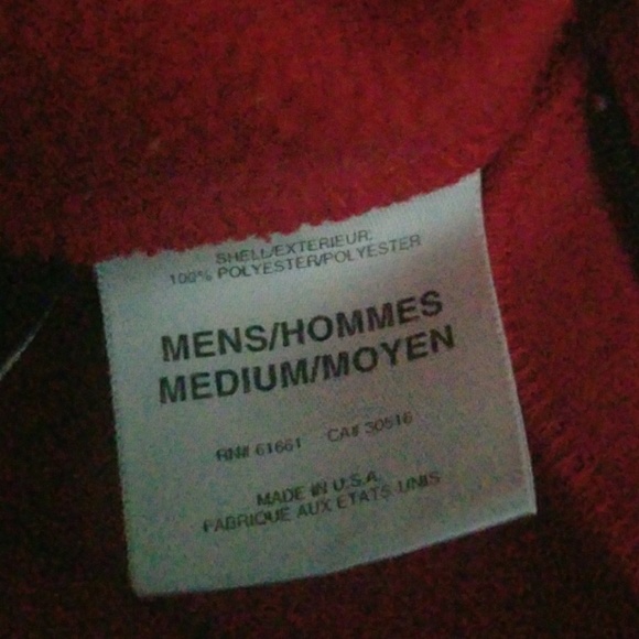 Red pullover 1/4 Zip North Face - Picture 4 of 4